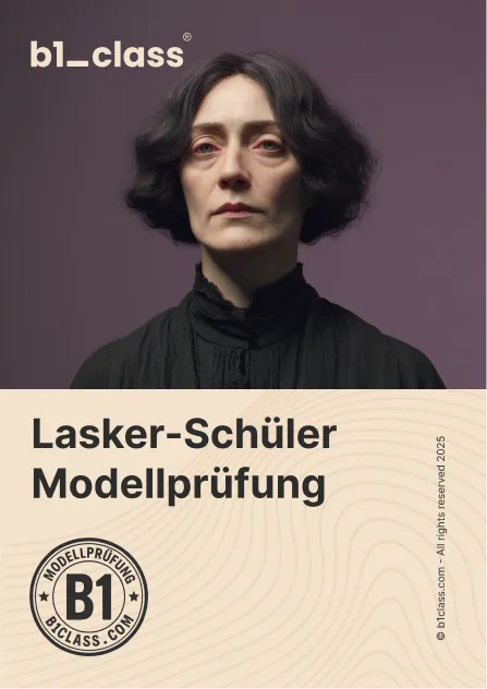 Lasker-Schüler — Goethe B1 model test